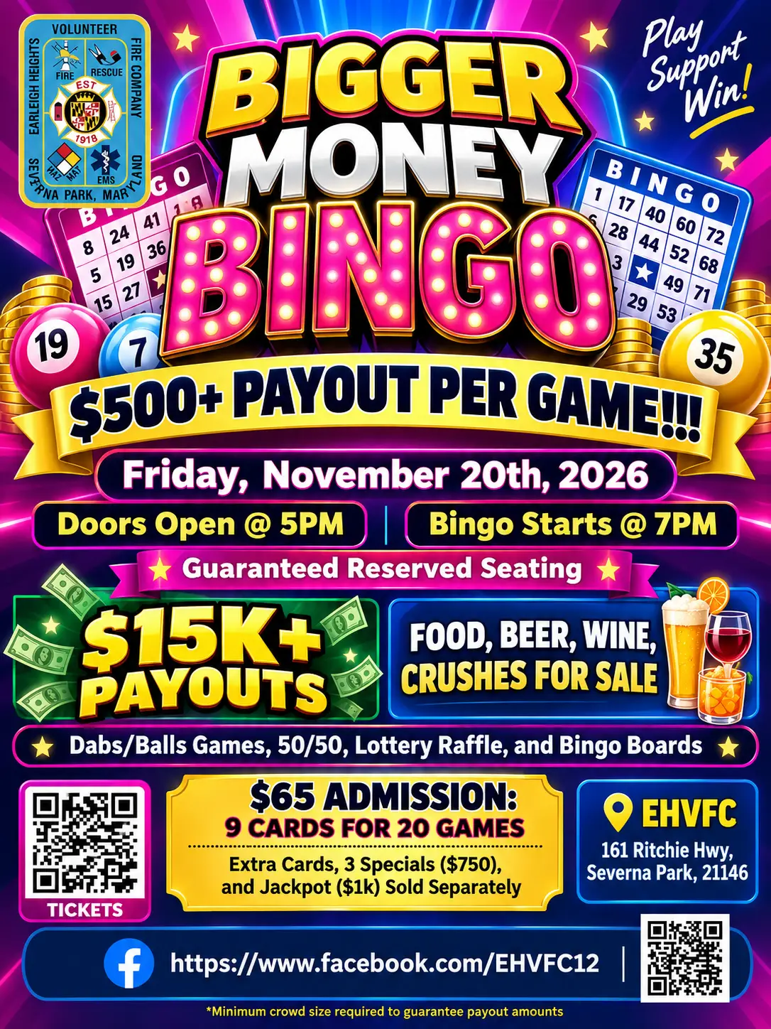 Bigger Money Bingo Flyer